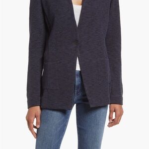 NIC+ZOE Black Indigo Patch Pocket Jacket